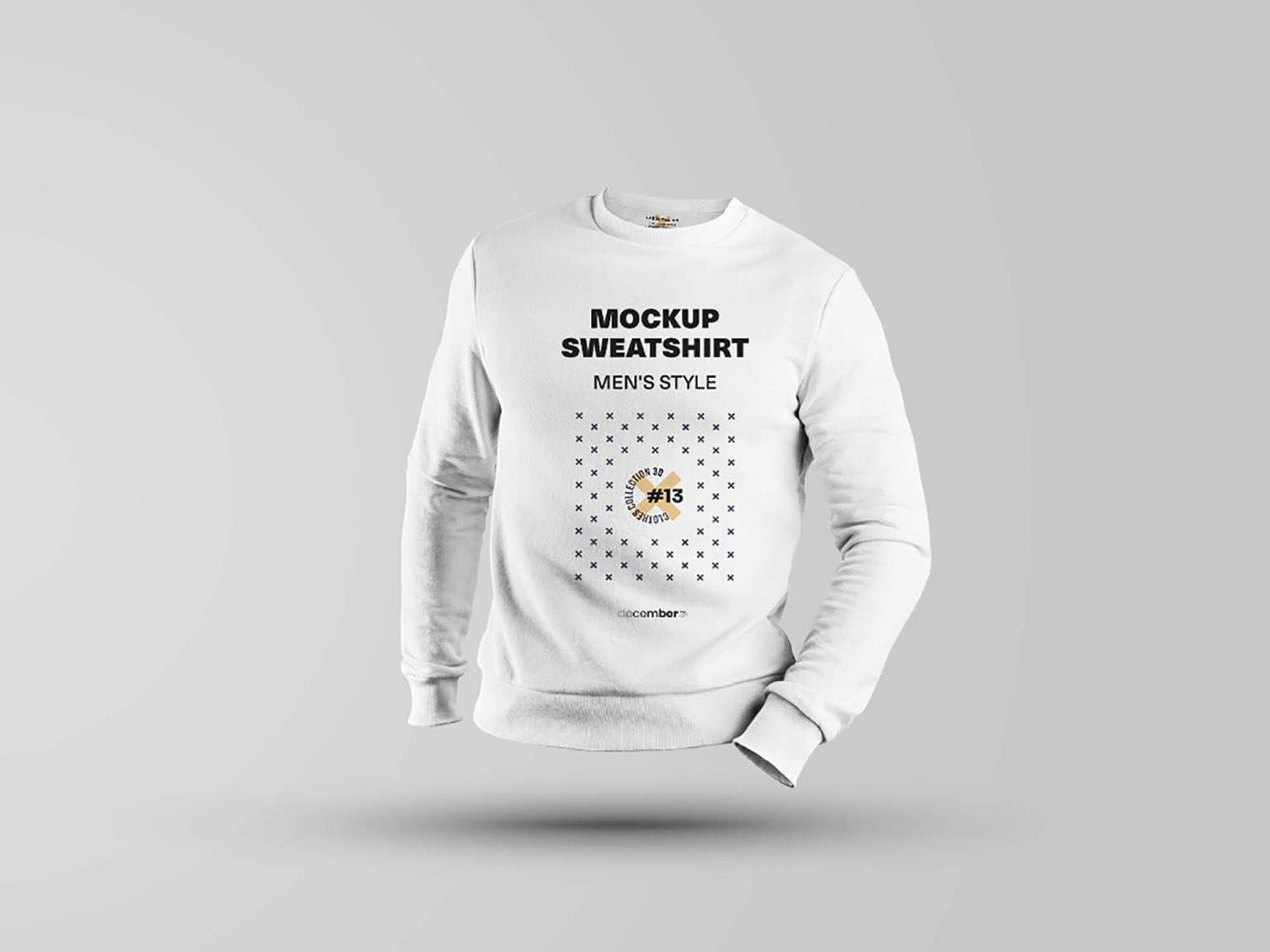 3D No Body Sweatshirt Mockup - Free Download
