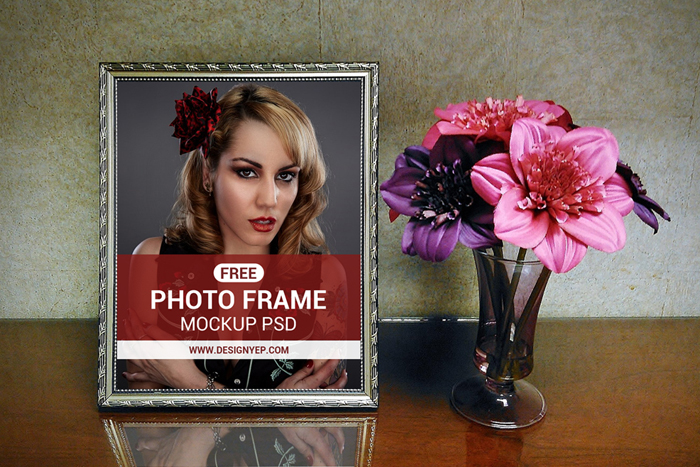 Download Beautiful Photo Frame Mockup PSD - Free Download