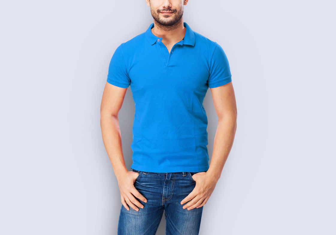 polo shirt with pocket mockup