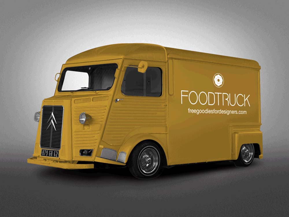 Download Retro Food Truck Mockup - Free Download
