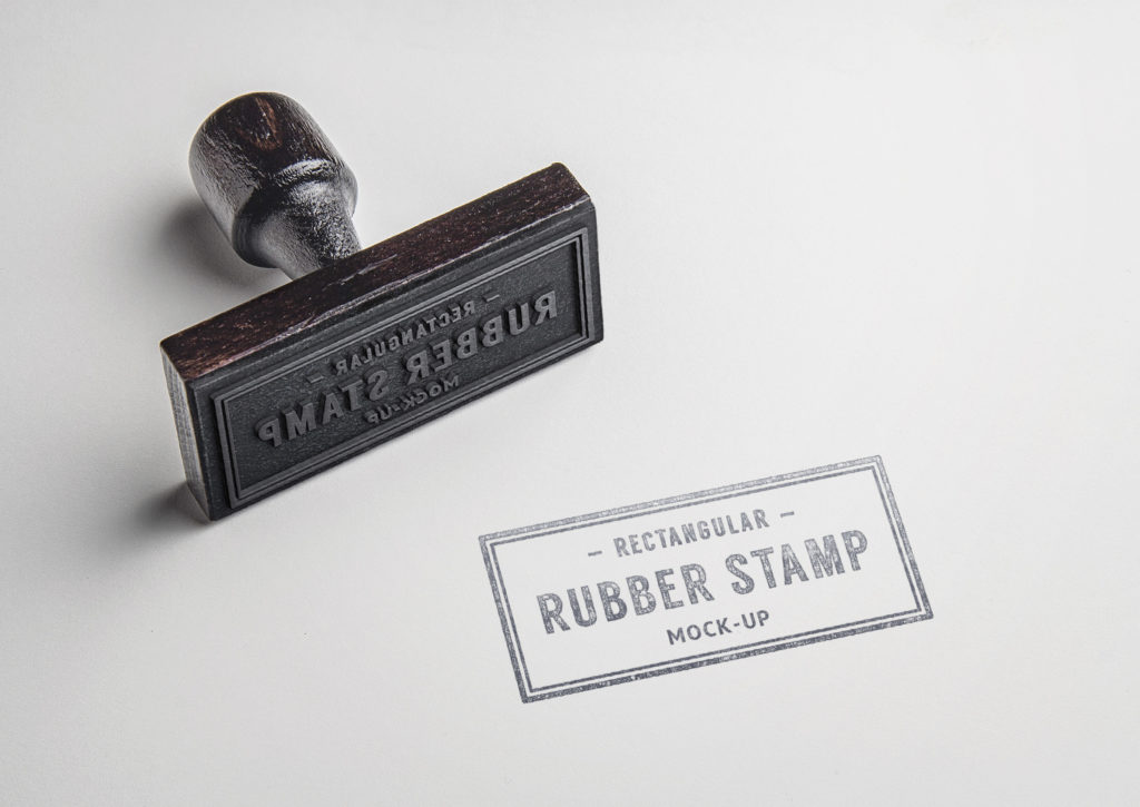 Download Realistic Stamp Logo Mockup PSD - Free Download