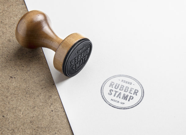 Download Rubber Stamp PSD Mockup - Free Download