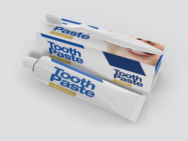 Tooth Paste Tube Mockup - Smashmockup