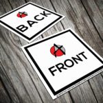 2 Square Business Card Mockup, Smashmockup