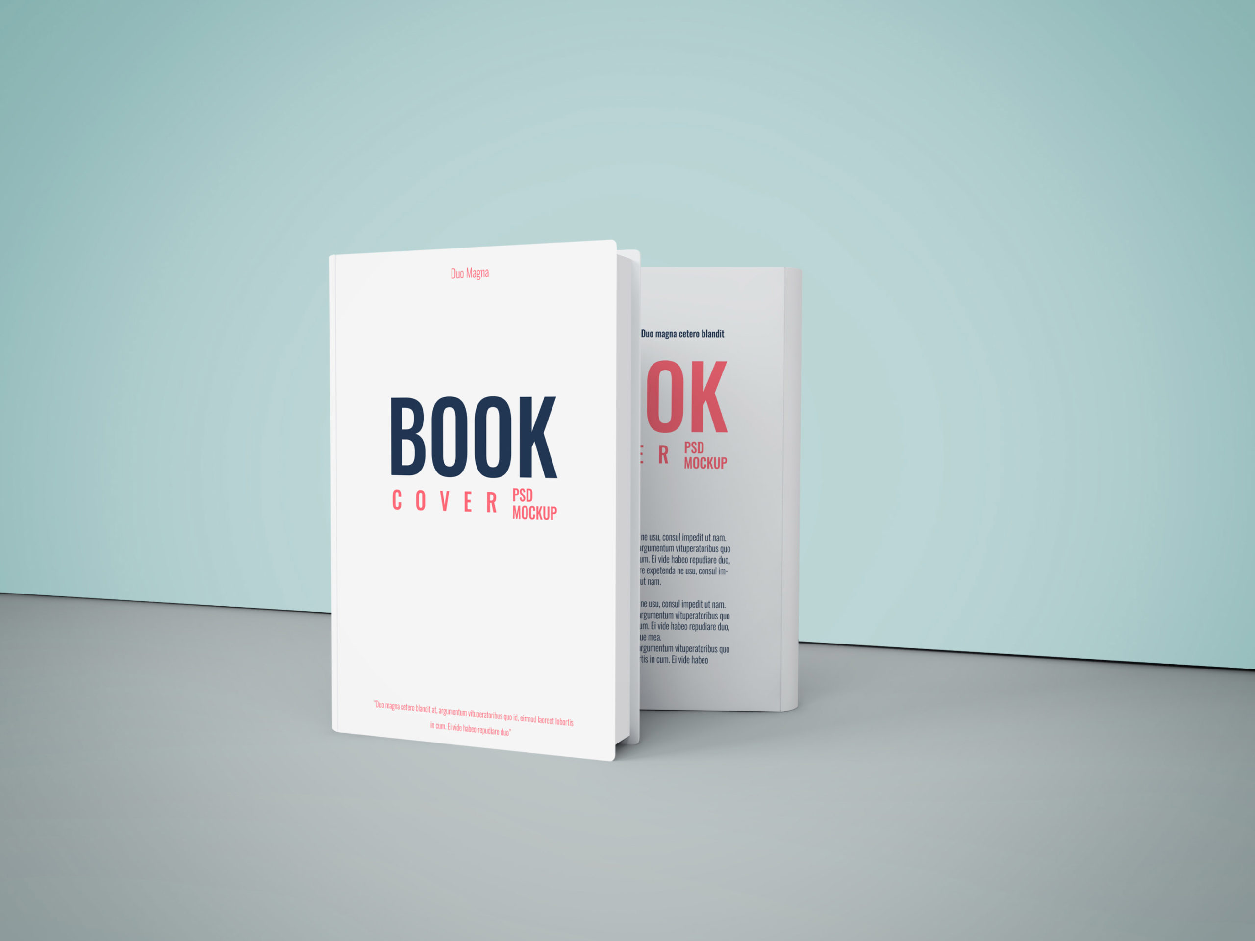 Standing Book Cover PSD Mockup - Smashmockup