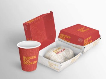 Download Professional Burger Packaging Mockup - Free Download