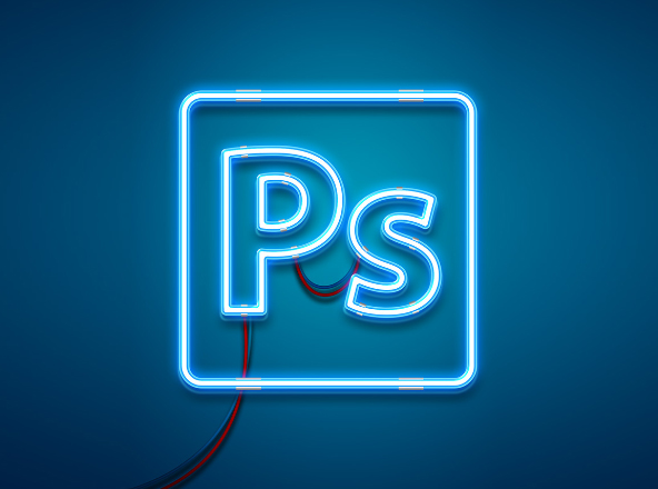 Download Neon Light PSD Effect Mockup - Free Download