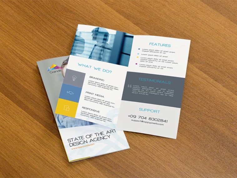 Professional Bifold Flyer Mockup - Free Download