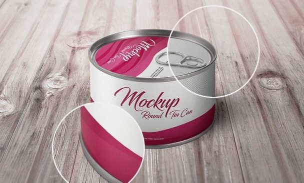 Download Round Tin Can Mockup Set - Free Download