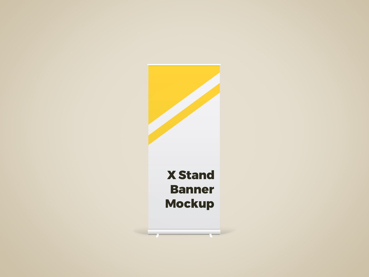 Outdoor X Stand Banner Mockup - Free Download