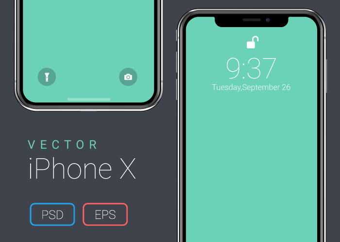 Download Vector iPhone X Mockup - Free Download