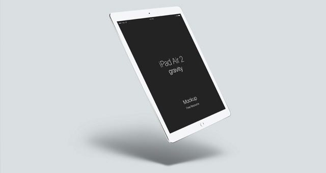 iPad Air 2 Gravity Mockup - Smashmockup