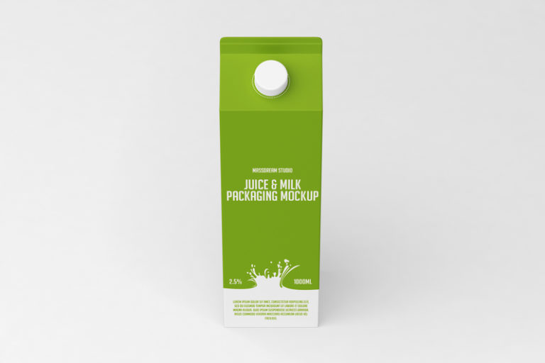 Download Juice / Milk Packaging Mockup - Free Download