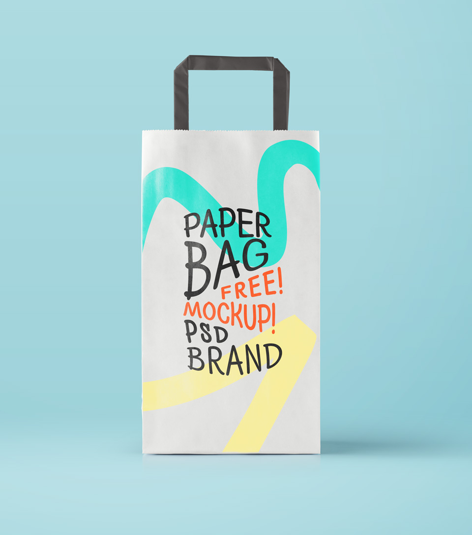 Download Stylish Paper Bag Mockup PSD - Free Download