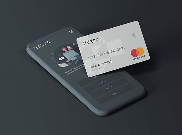 Download Credit Card Mockup with Smartphone - Smashmockup