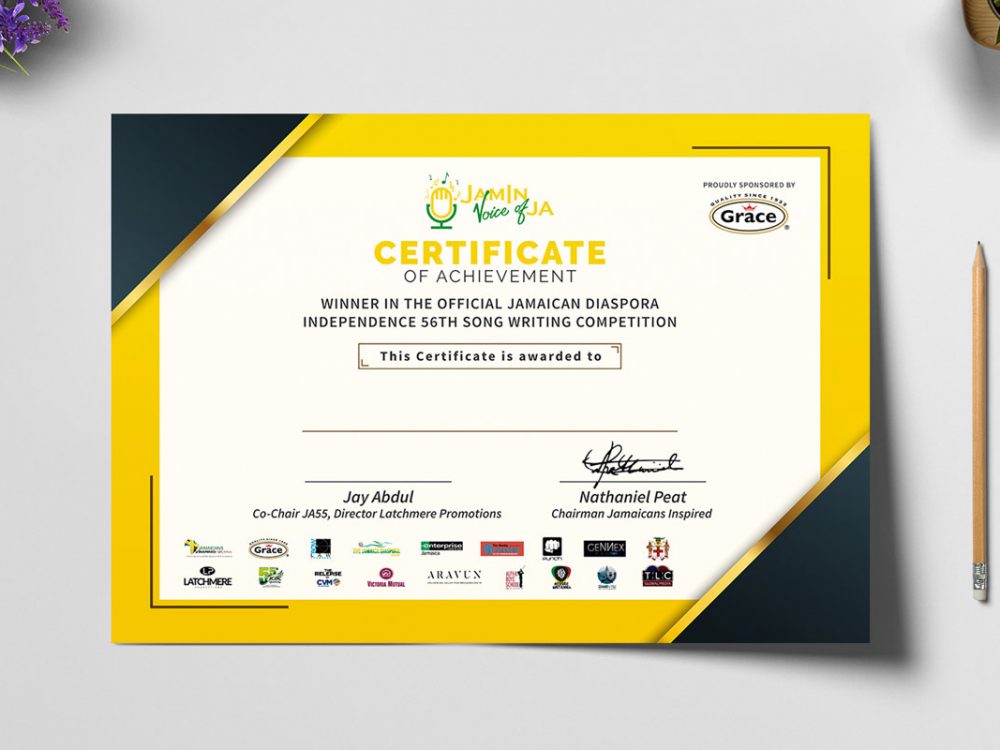 certificate design psd