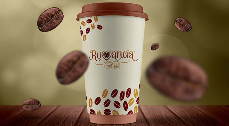 Standard Size Venti Coffee Cup Mockup - Smashmockup