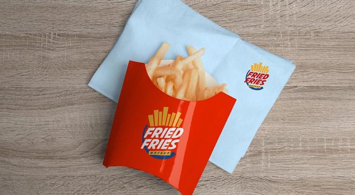 Download PSD French Fries Packaging Mockup - Smashmockup