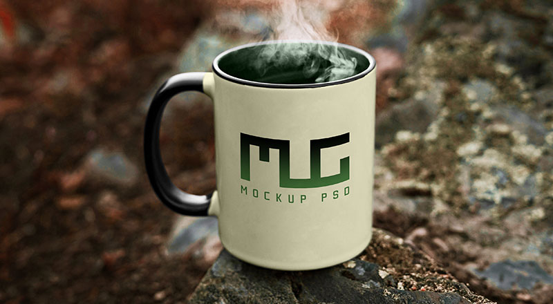 Download Vintage Coffee Mug Mockup PSD - Free Download