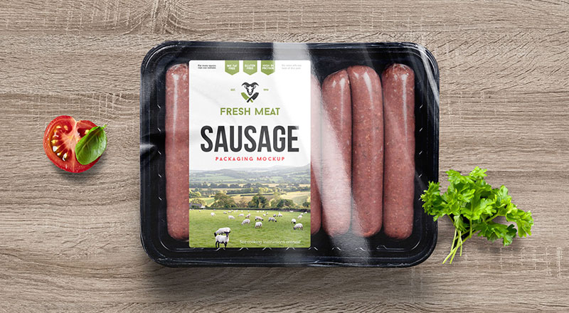 Download Sausage Food Packaging Mockup - Smashmockup
