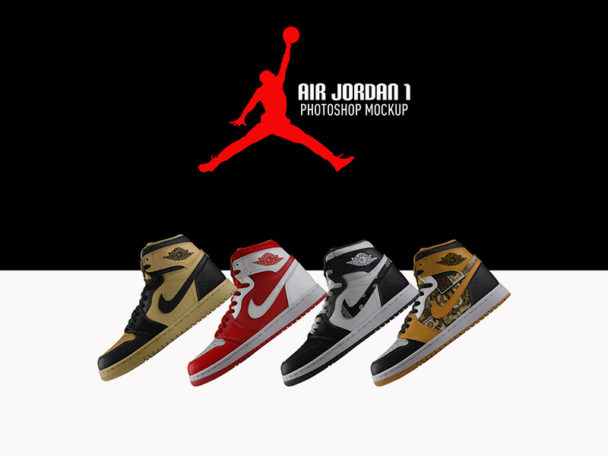 Air Jordan Sneaker Mockup - Smashmockup