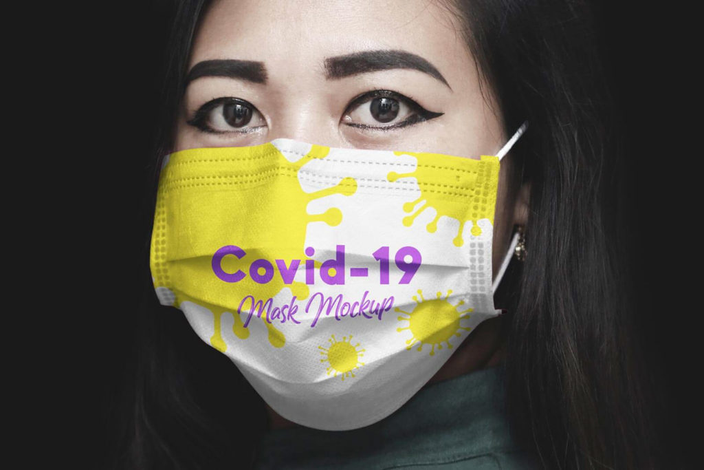 Download Coronavirus (Covid-19) Medical Face Mask Mockup - Free ...