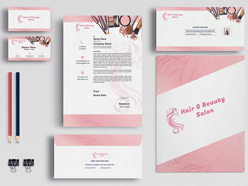 Complete Stationery Set Mockup Free Download