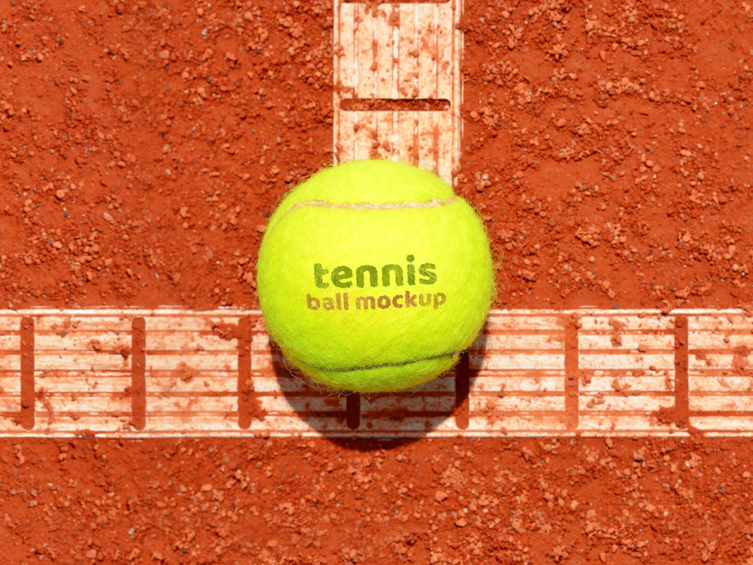 Download Tennis Ball Logo Mockup PSD - Free Download