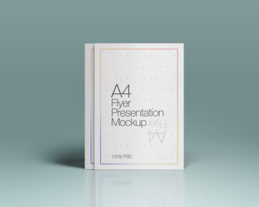 A4 Presentation Flyer Mockup - Smashmockup