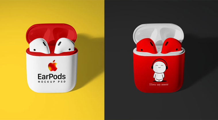 Apple AirPods 2 Case Mockup - Free Download