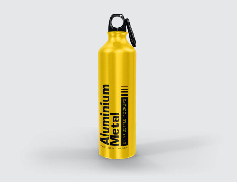 Download Metal Water Bottle Mockup - Free Download