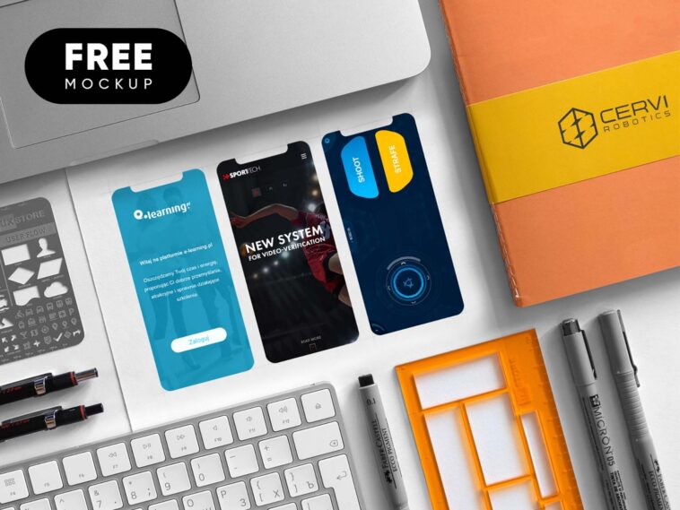 Free Perspective App Ui Design Screen Mockup Psd Good Mockups