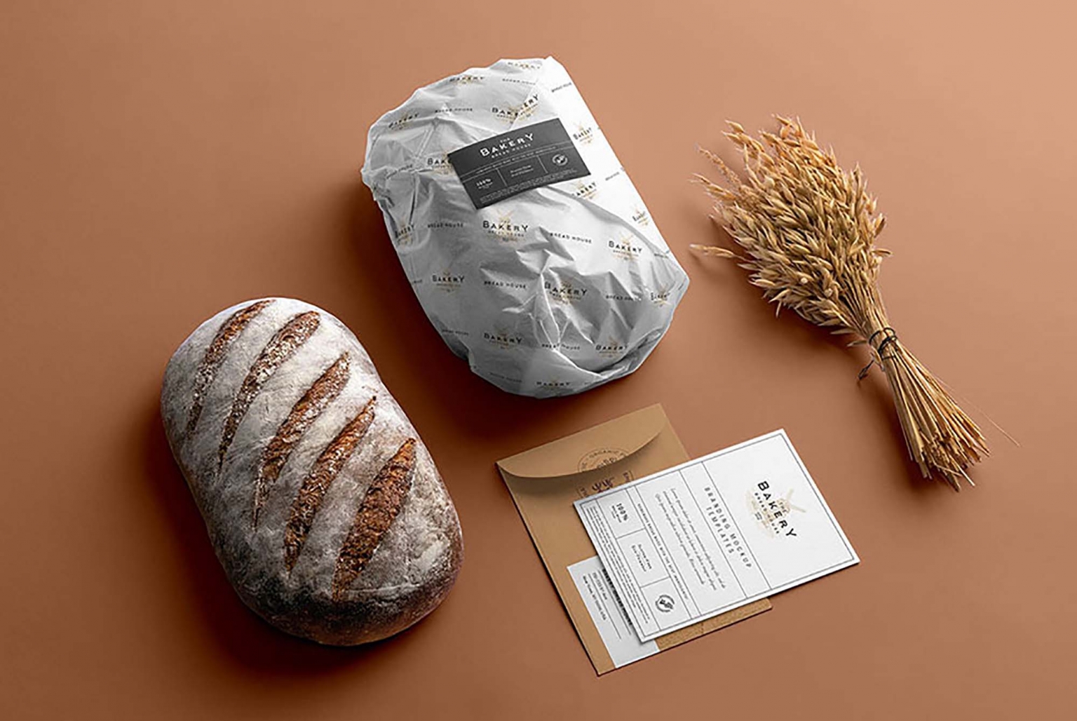 Download Bread Bakery Branding Mockup - Free Download