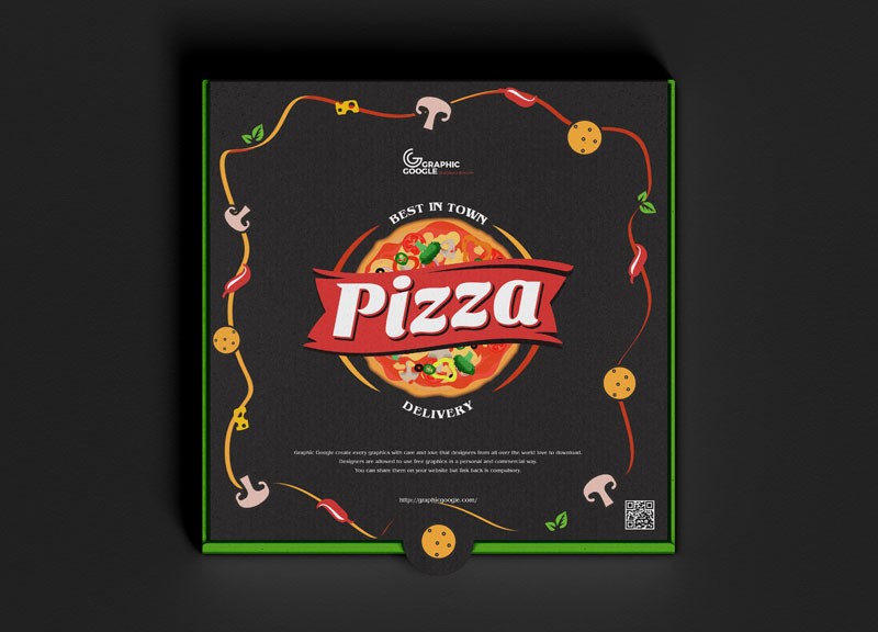 Download Pizza Packaging Box Mockup - Free Download