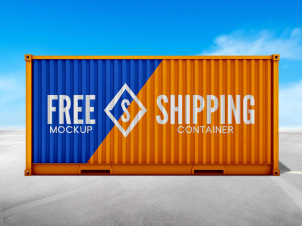 Download Shipping Container Mockup PSD - Free Download