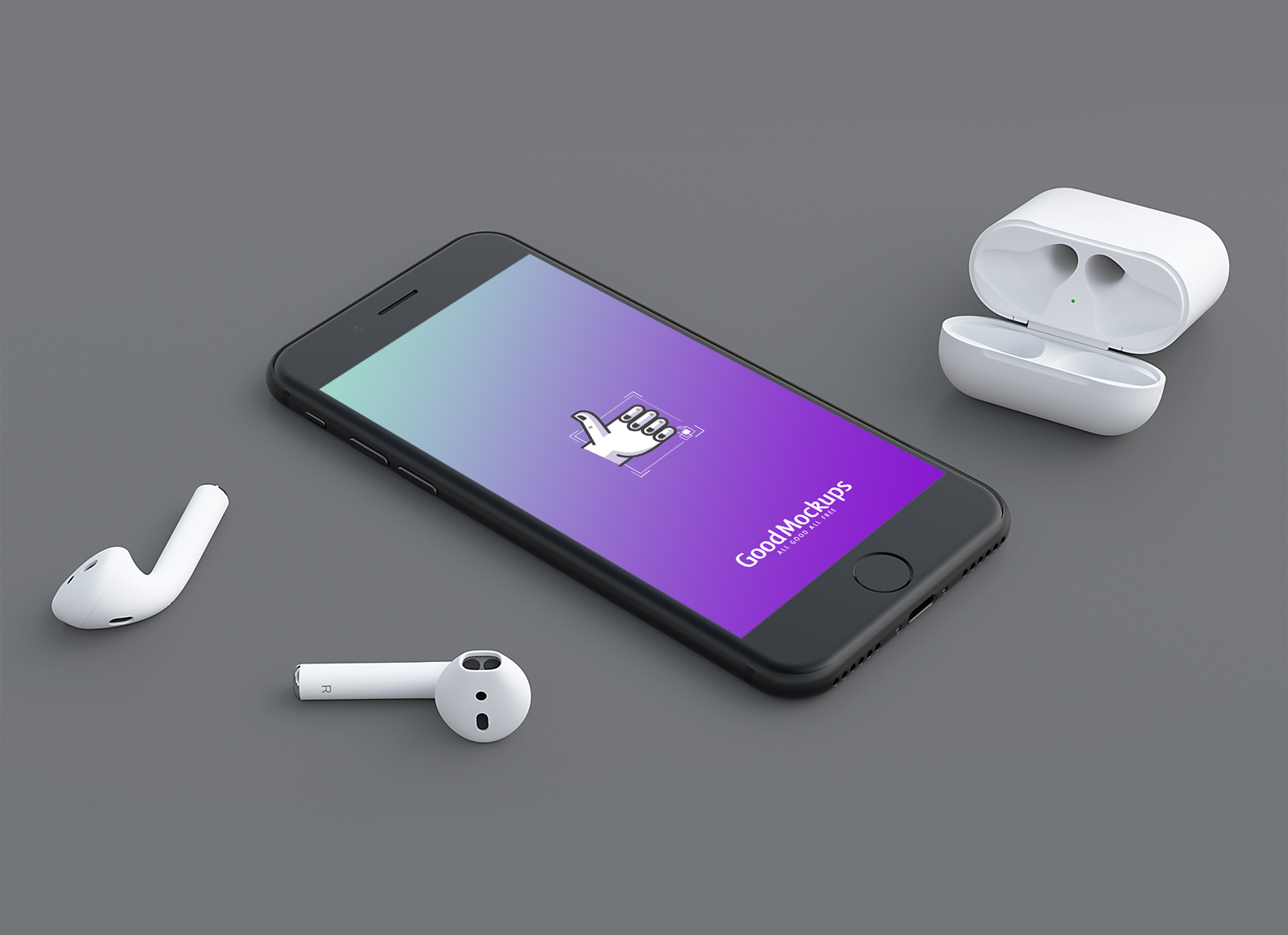 Download Apple Iphone 7 Airpods Mockup Smashmockup