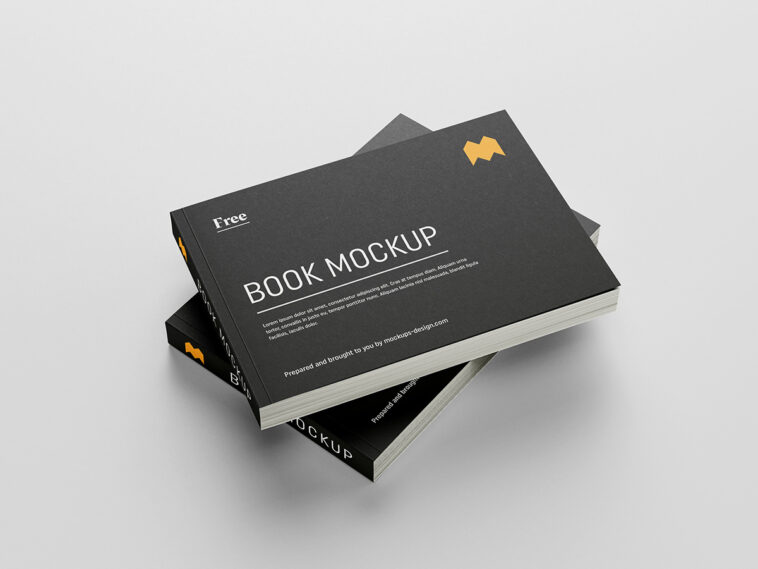 Download Landscape Book Mockup - Free Download