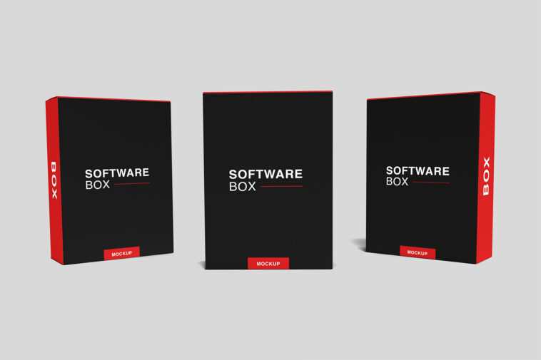 Download Realistic Software Box Mockup - Free Download