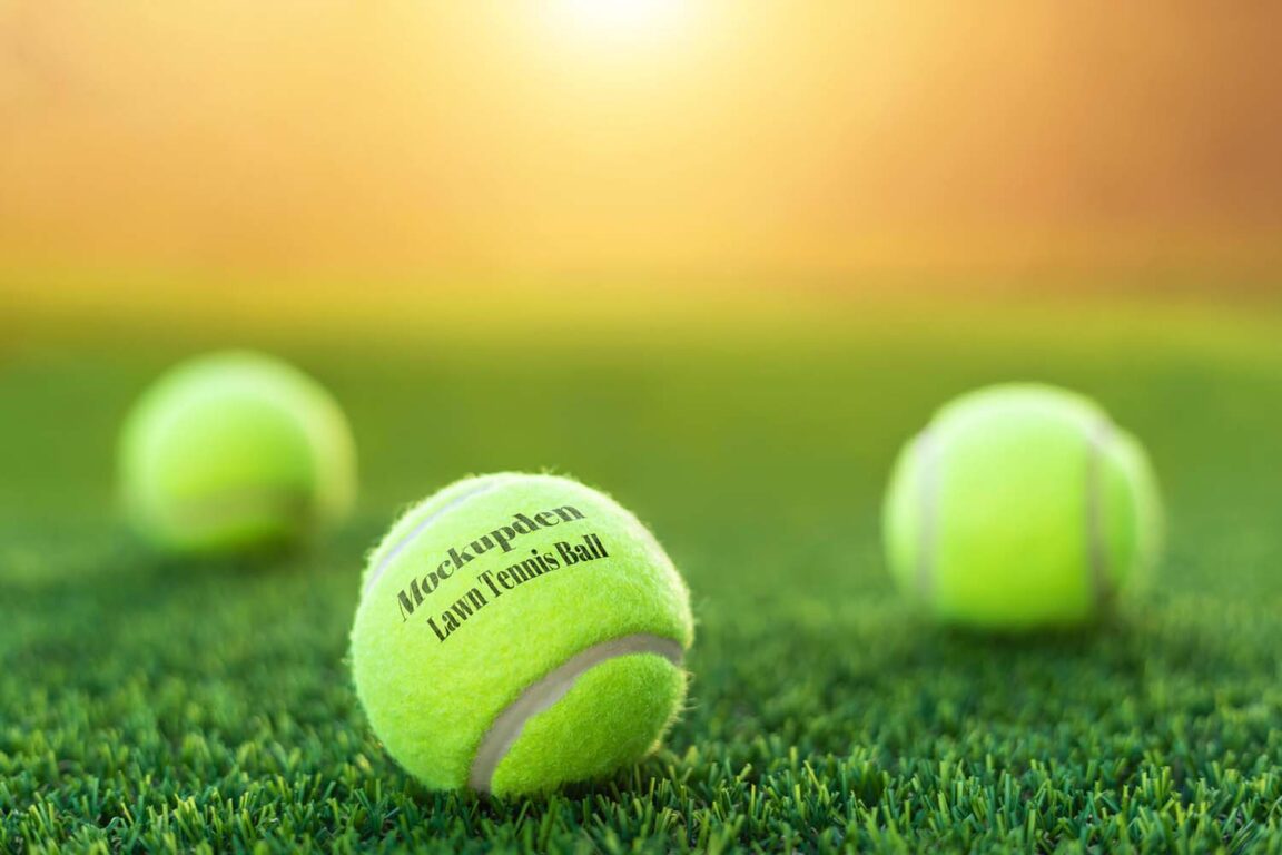 Lawn Tennis Ball Mockup PSD Smashmockup