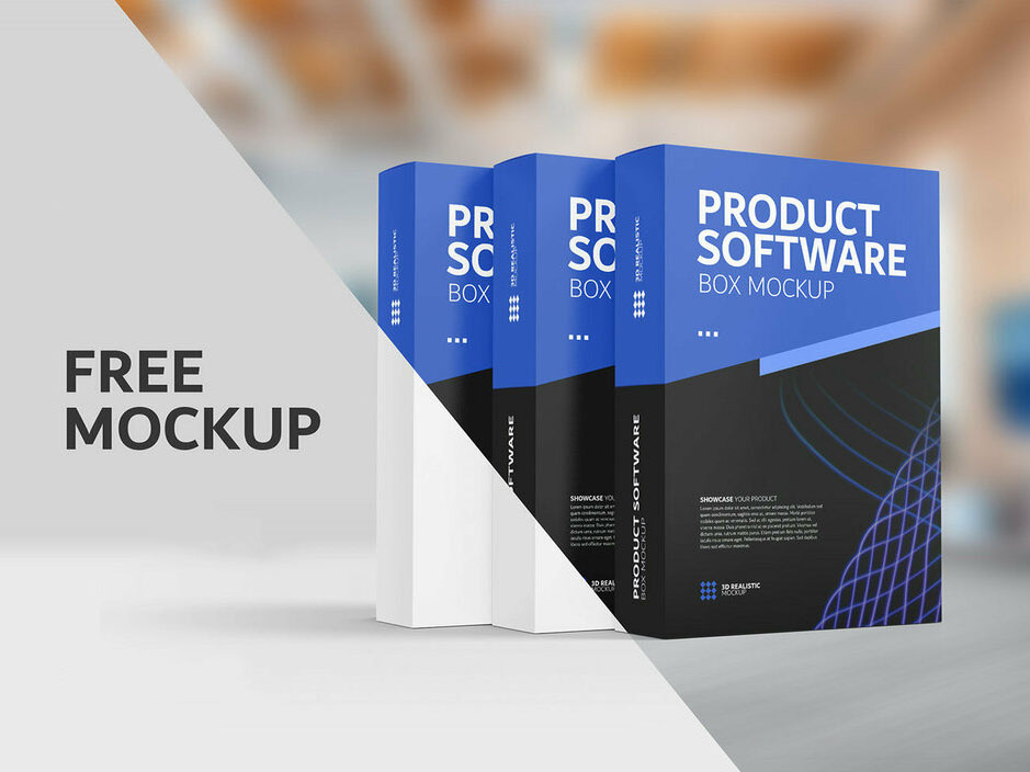 Software Box PSD Mockup - Free Download