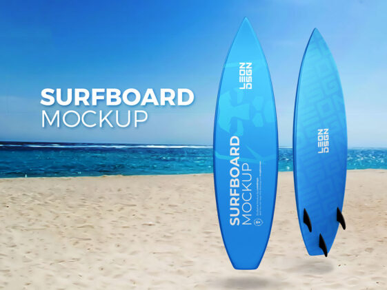 Download Surfboard Mockup - Smashmockup