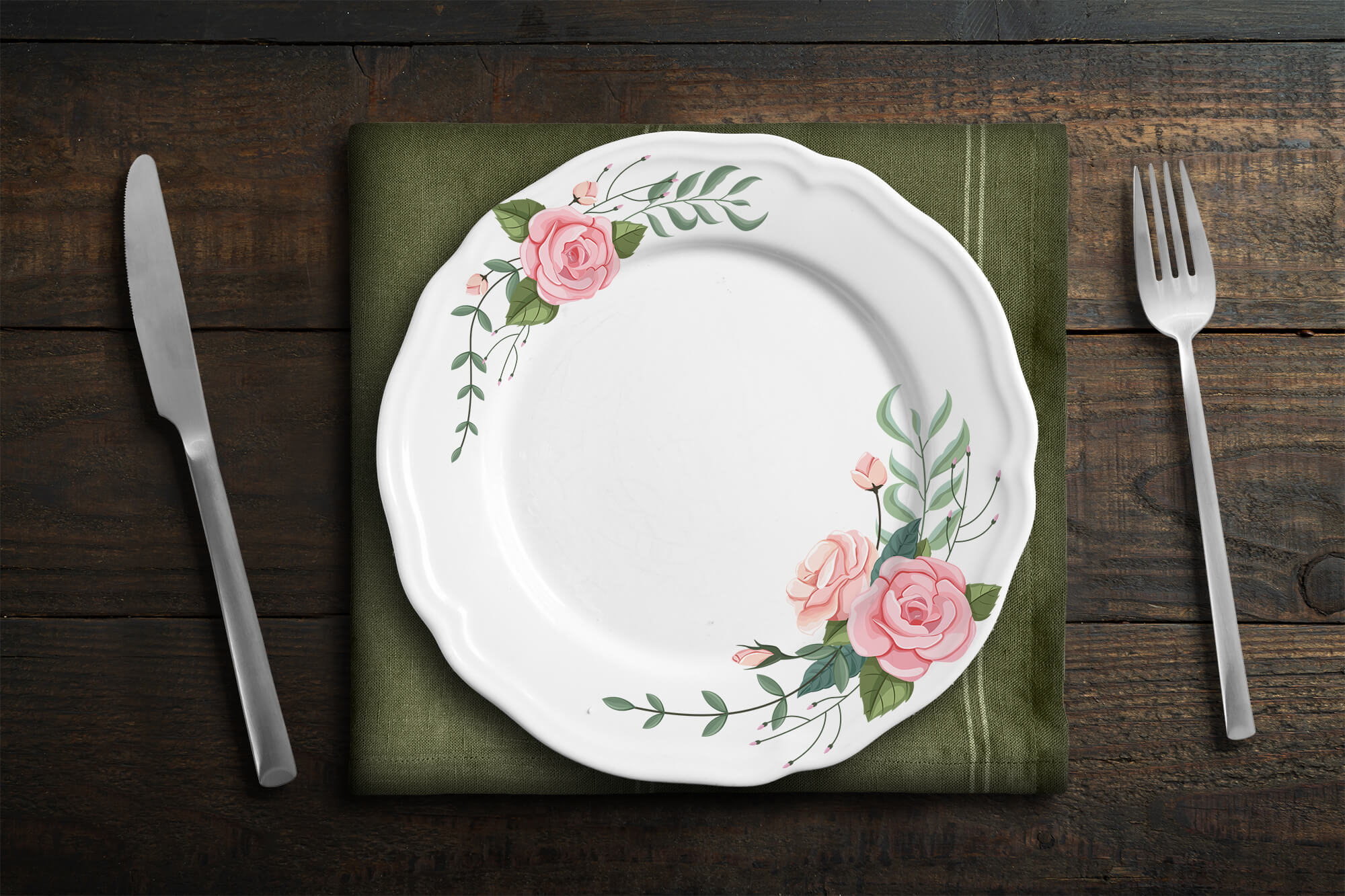 Download Dinner Plate Mockup PSD - Free Download