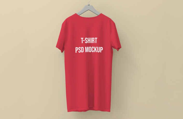 Download Round-neck Tshirt Mockup PSD Template - Free Download