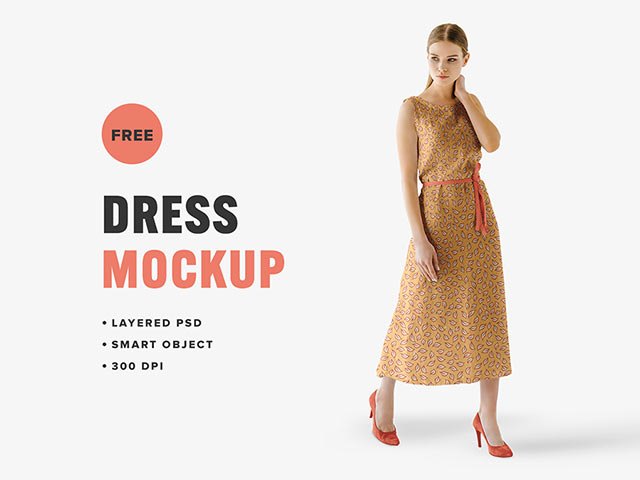 Download Women Summer Dress Mockup - Free Download