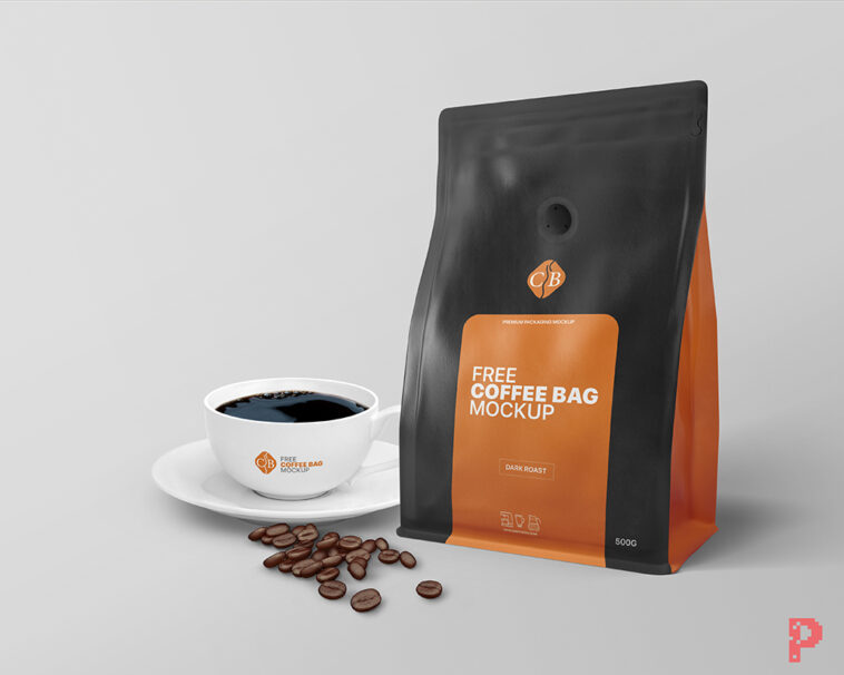 Download Coffee Bag Packaging Mockup - Free Download