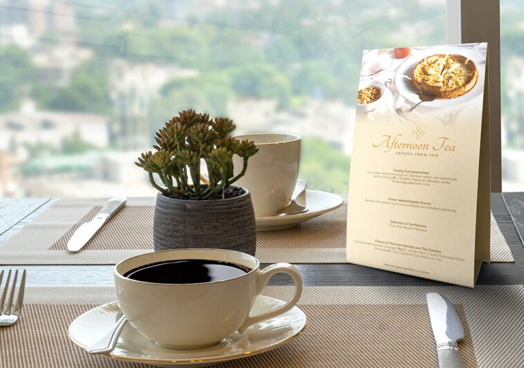 Download Restaurant Table Tent Card Mockup - Free Download