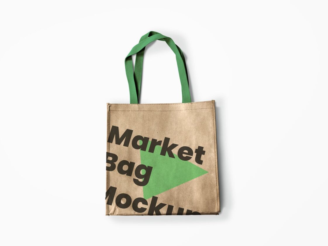 Reusable Market Bag Mockup Free Download