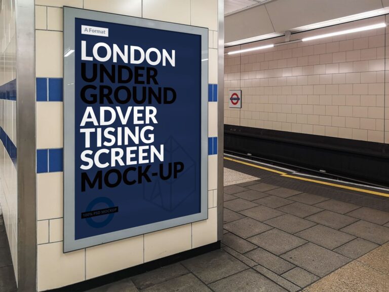 Metro Underground MRT Advertising Mockup - Smashmockup