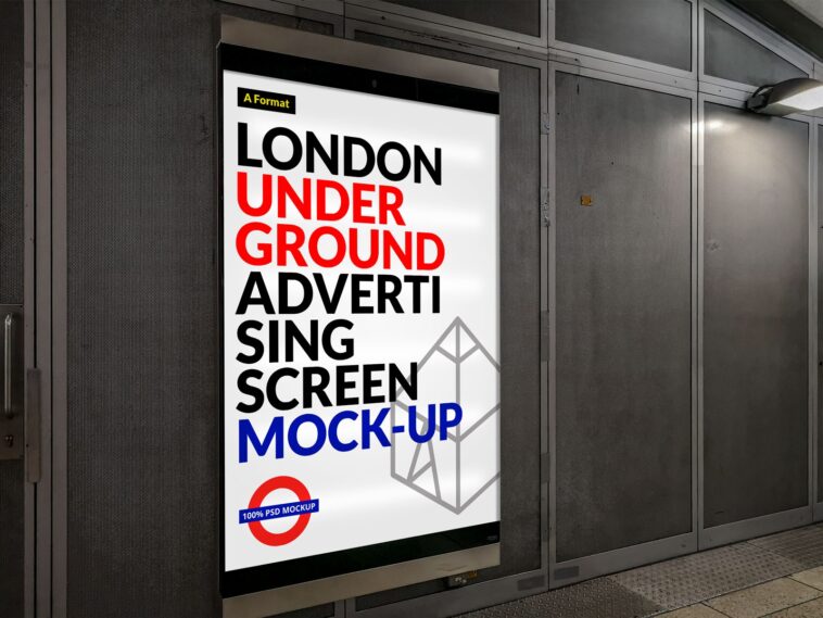 Download Underground Subway Advertising Mockup Free Download PSD Mockup Templates