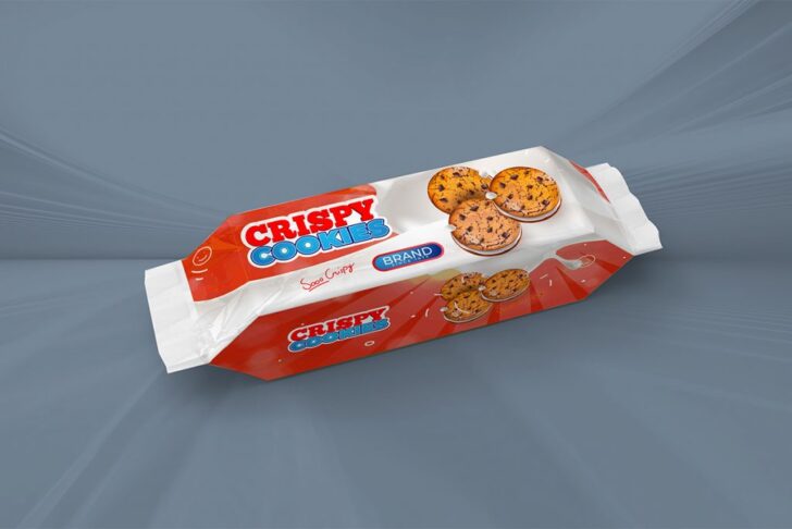 Cookie Snacks Packaging Mockup - Free Download